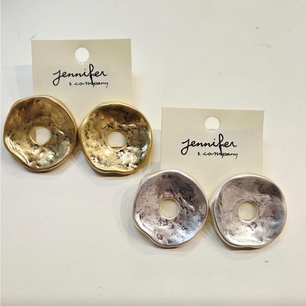 Gold and Silver Earrings